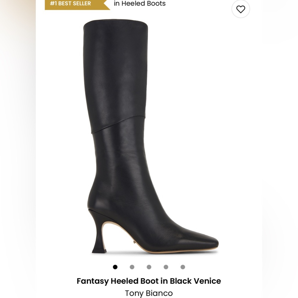 Tony Bianco Black Venice Heeled Boots
